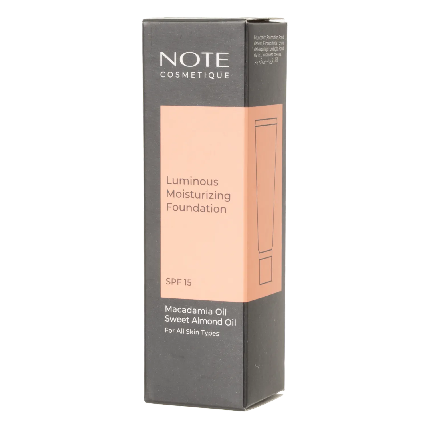 Base De Maquillaje Líquida Luminous Moisturizing Tono 01 NOTE 30 Ml