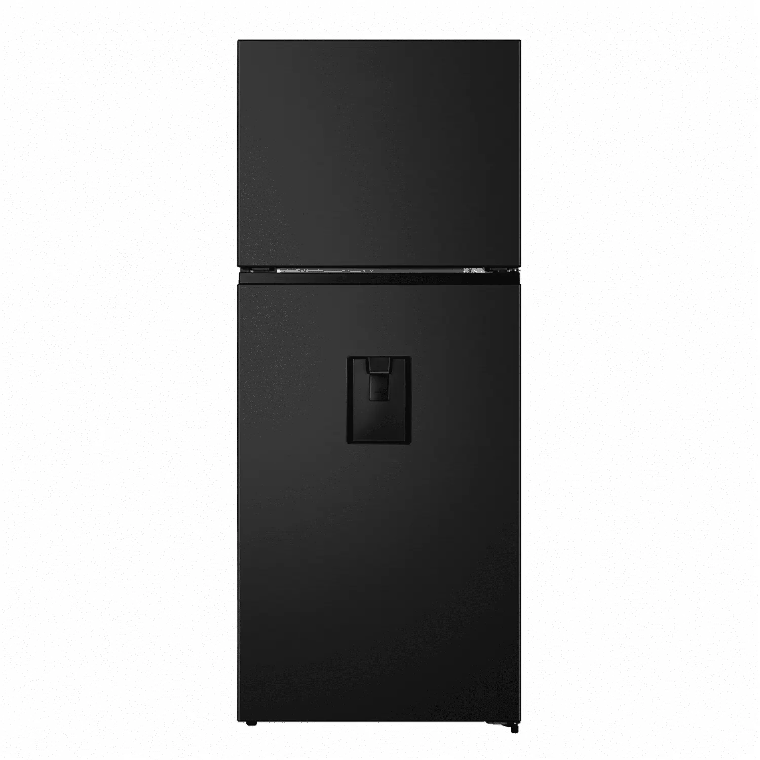 Refrigeradora Top Mount Black Glass HISENSE 411 Litros