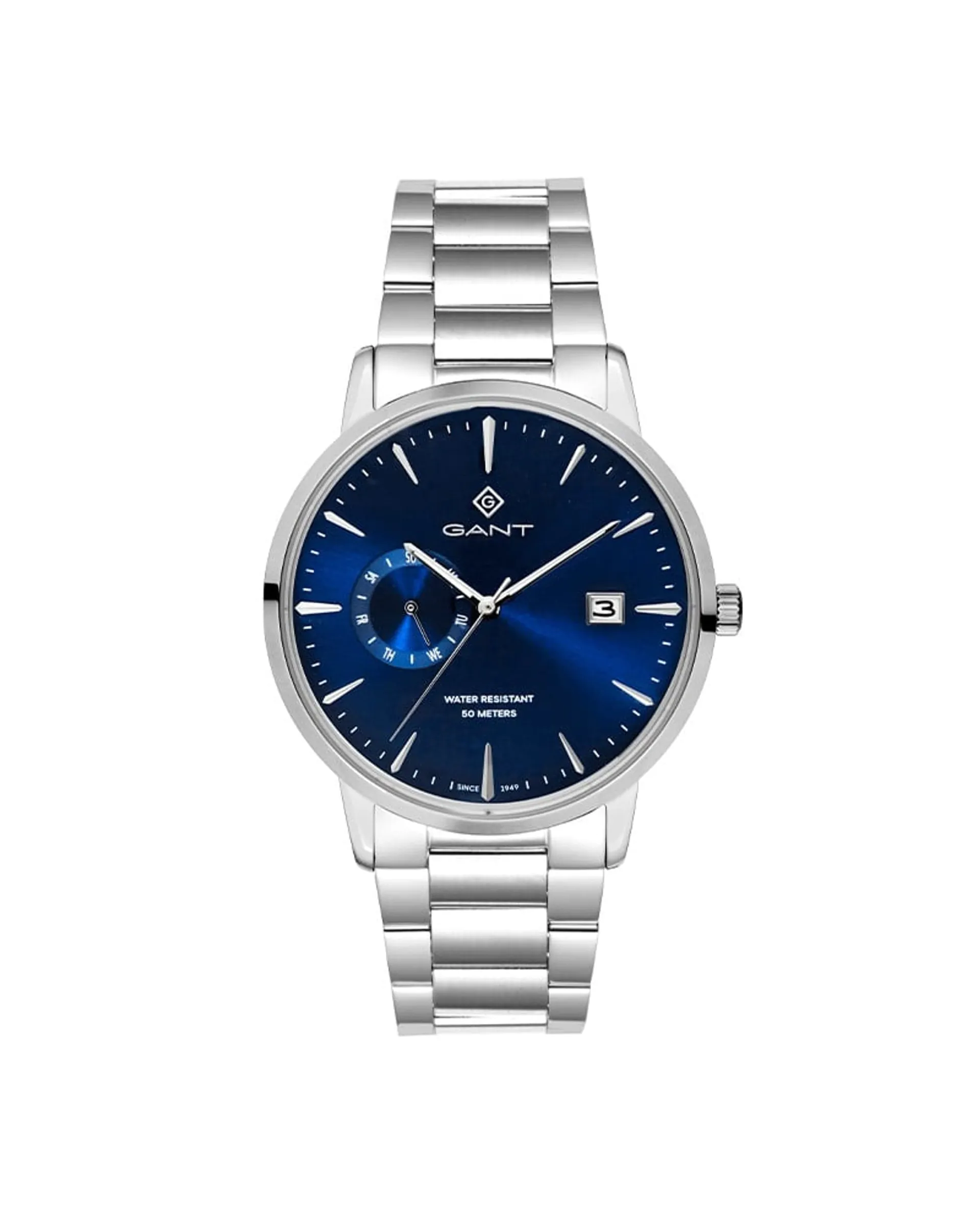 East Hill herreklokke i stål (43mm)999