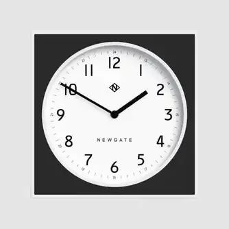Newgate Burger & Chips Wall Clock Black