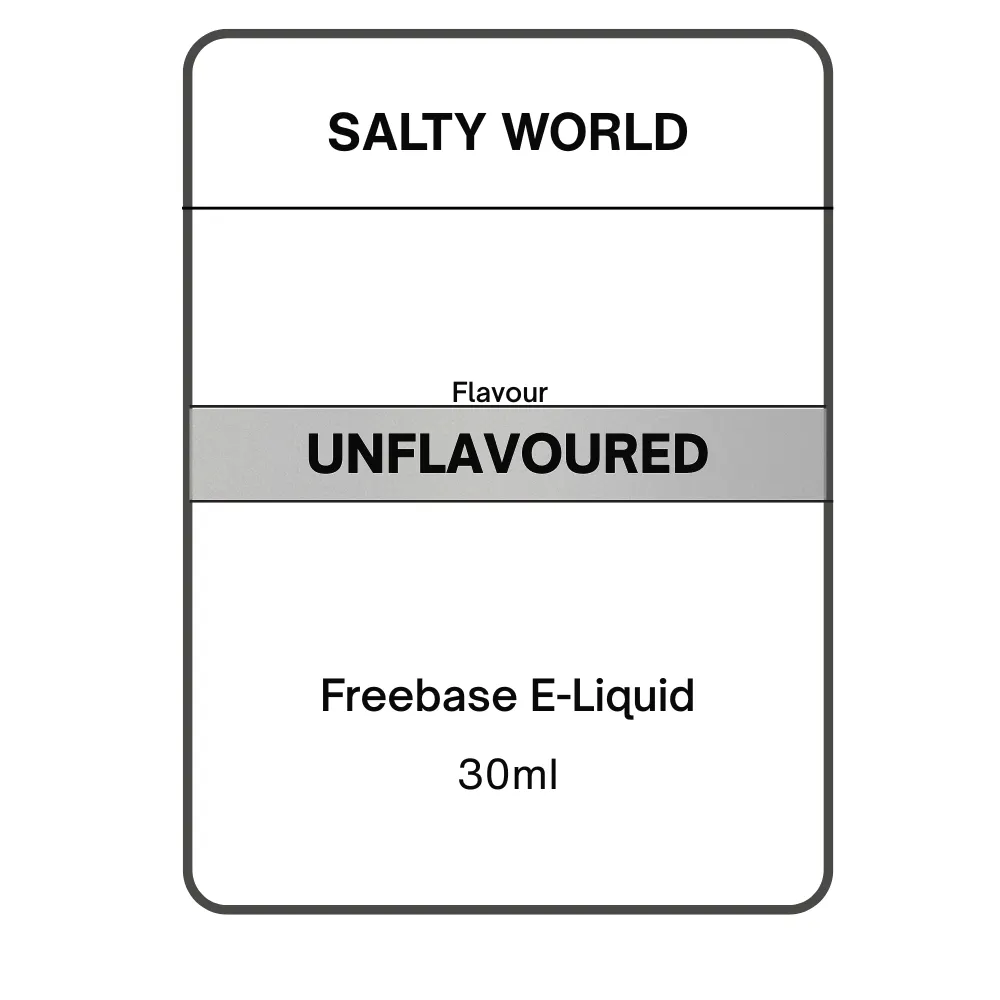Unflavoured E-liquid