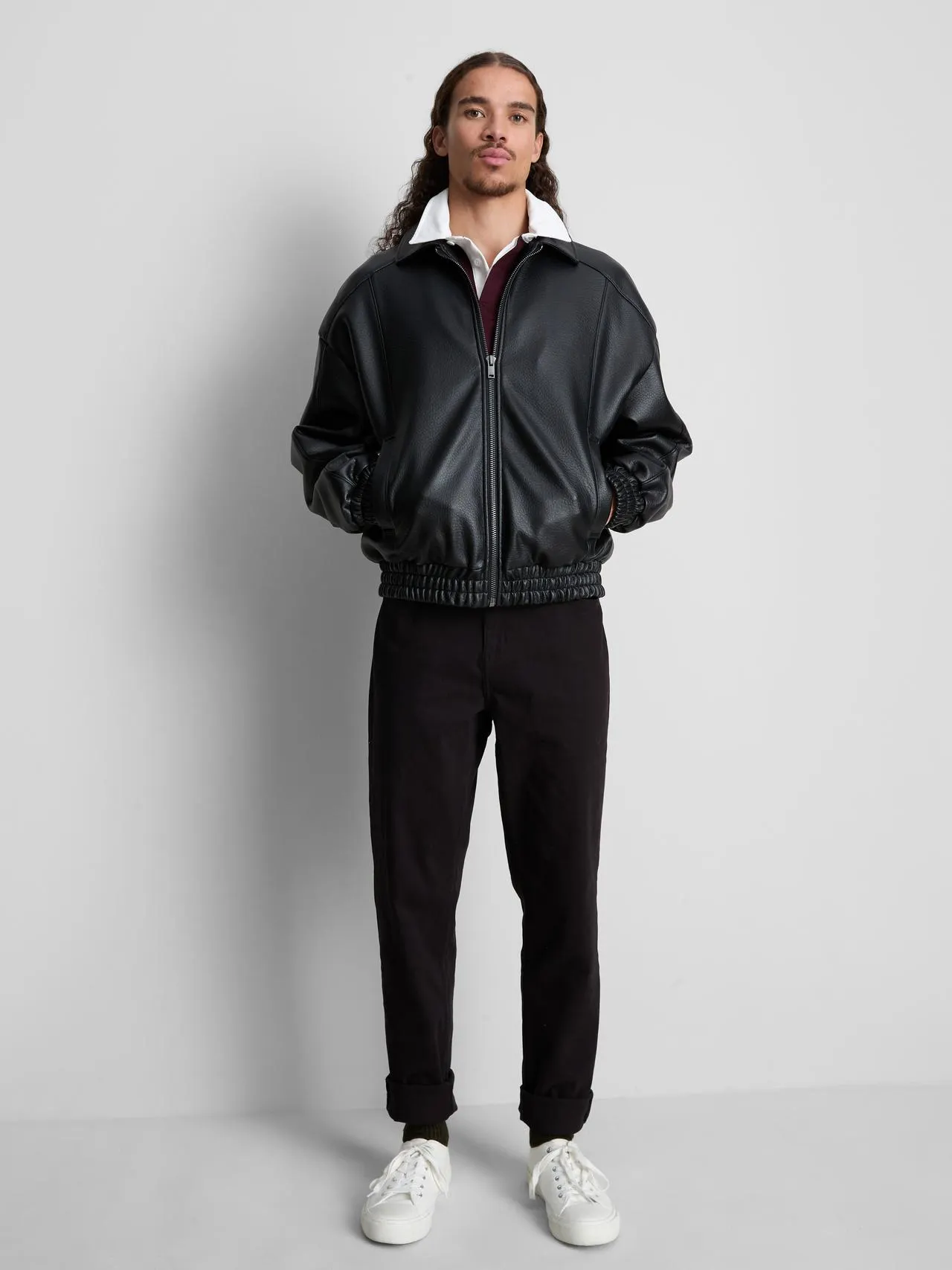 Jean slim à taille mi-haute
