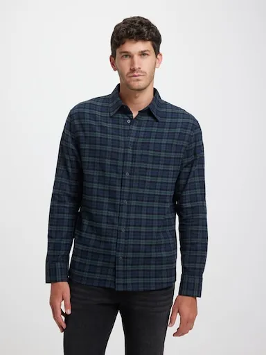 Just Jeans Long Sleeve Flannel Check Shirt