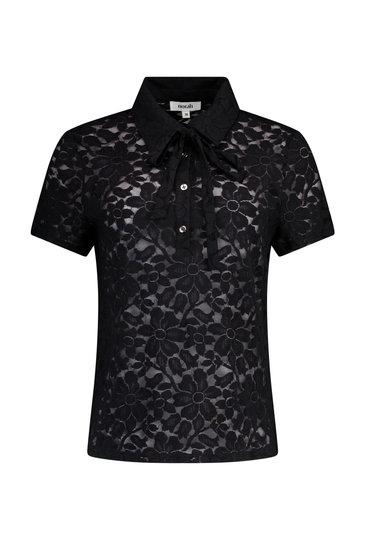 Zwart kanten shirt