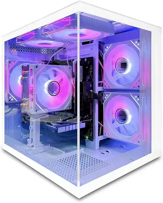 suevery Desktop Computer, Core i5-12400F, Gaming PC GeForce RTX 3050 6G,16G DDR4 RAM, 512GB NVME SSD, Prebuilt Tower Computer for Gaming, Home and Business