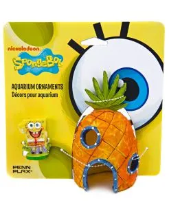 Penn Plax SpongeBob & Ananas huis - Ornament - 19.1x8x19.1 cm