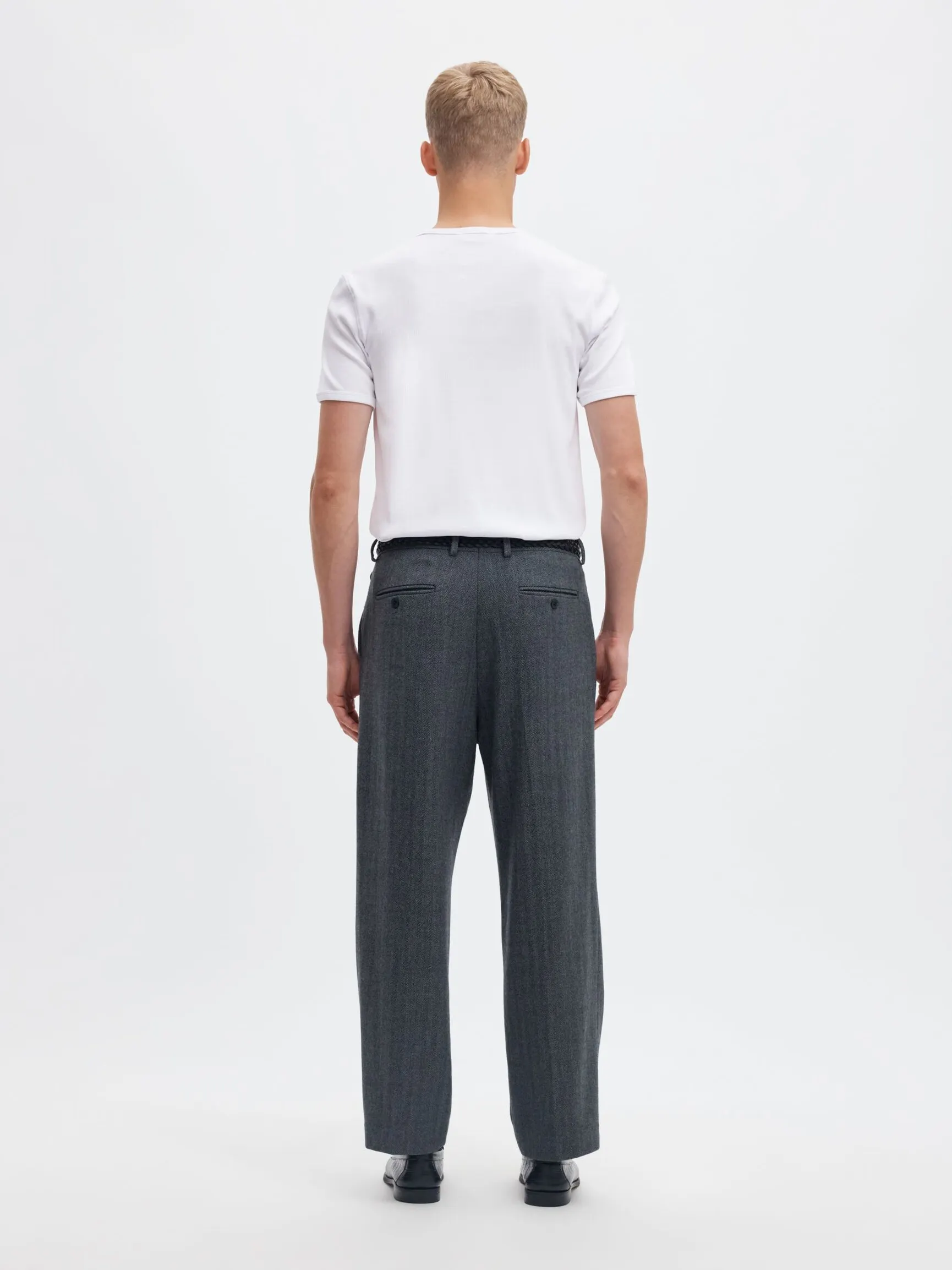 RIBBET SLIM FIT T-SKJORTE