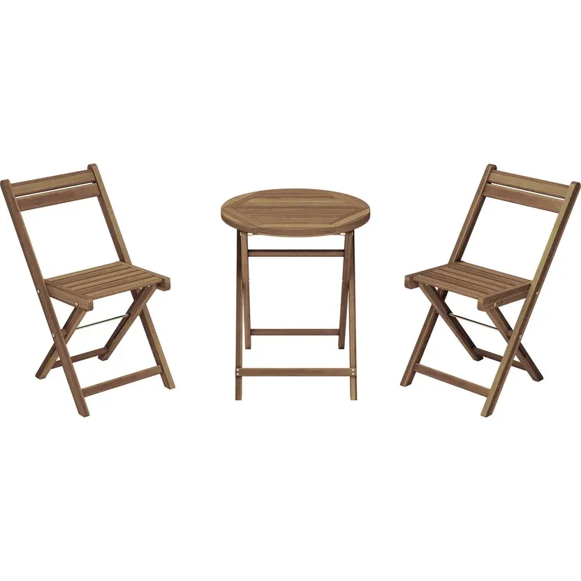 Juego de Balcón Catania Madera 3 Piezas