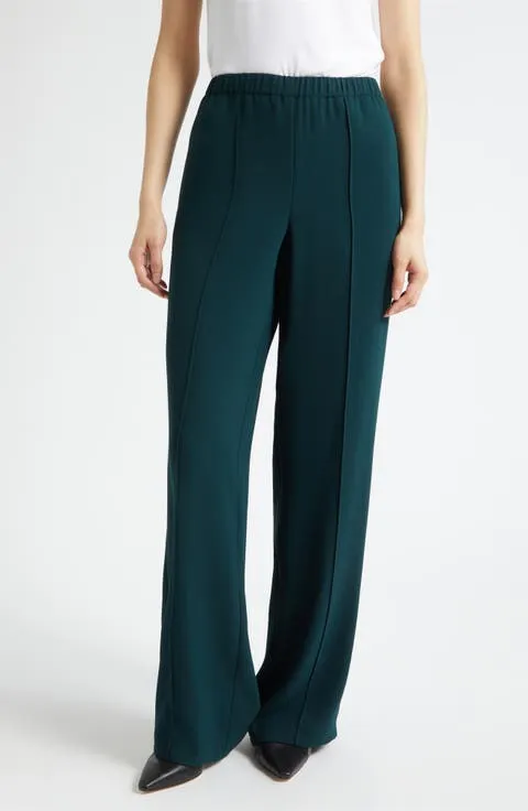 Mid-Rise Wide Leg Pants