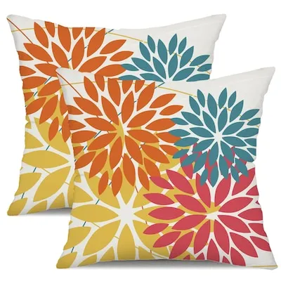 Dublin 18-in x 18-in Blue Square Indoor Decorative Pillow