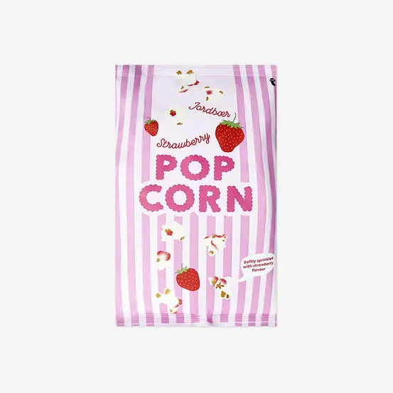 Popcorn - Jordbærsmak
