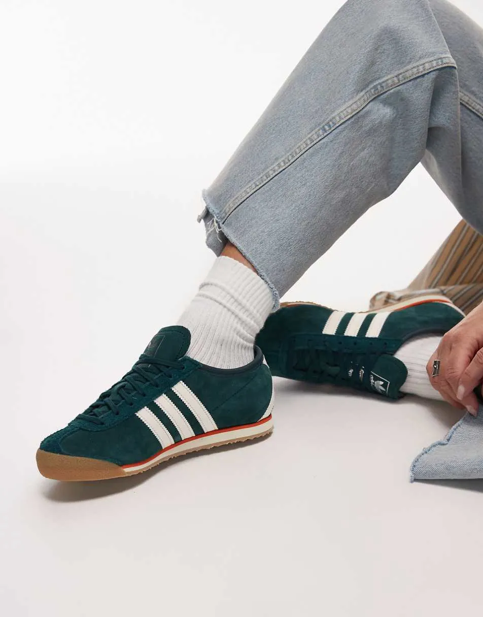 adidas Originals Italia trainers in green and white