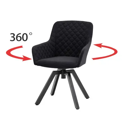 Garten-Drehstuhl - anthrazit - Aluminium-Gestell - wasserabweisend