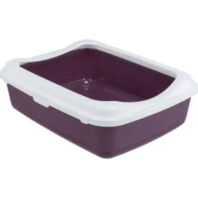 Trixie posuda za pijesak Classic s rubom, ljubičasto/bijela