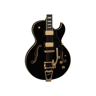 DEAN COLT SEMI HOLLOW WITH BIGSBY AND PIEZO - CLASSIC BLACK - ELECTRIC GUITAR