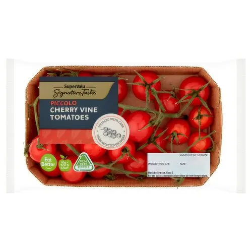 SuperValu Signature Tastes Piccolo Cherry Vine Tomatoes (250 g) Open Product Description
