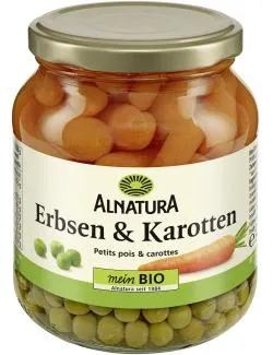 Alnatura Erbsen und Karotten