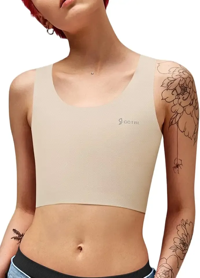 GCTBL Chest Binder Transgender FTM Binder Trans Breast Binder Bra for Large Breast
