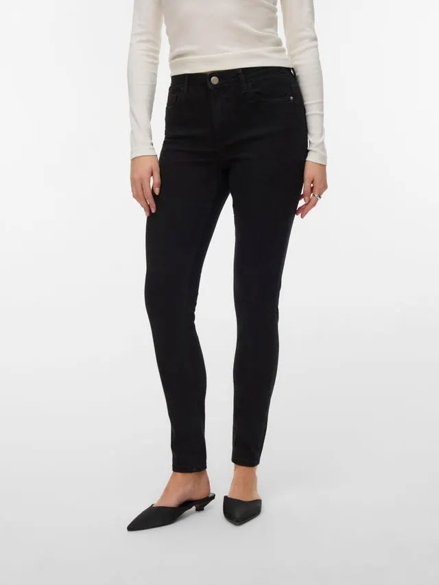 VMPOLLY Middels høyt snitt Skinny Fit Jeans