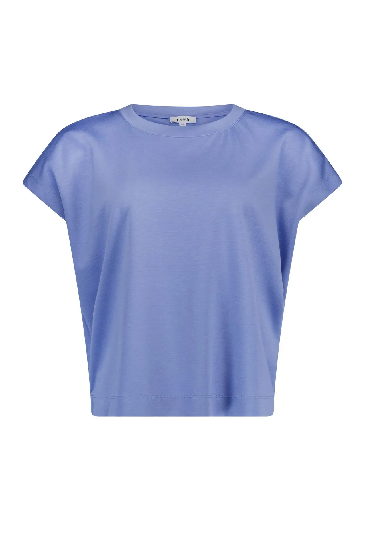 Blauw shirt met plooi
