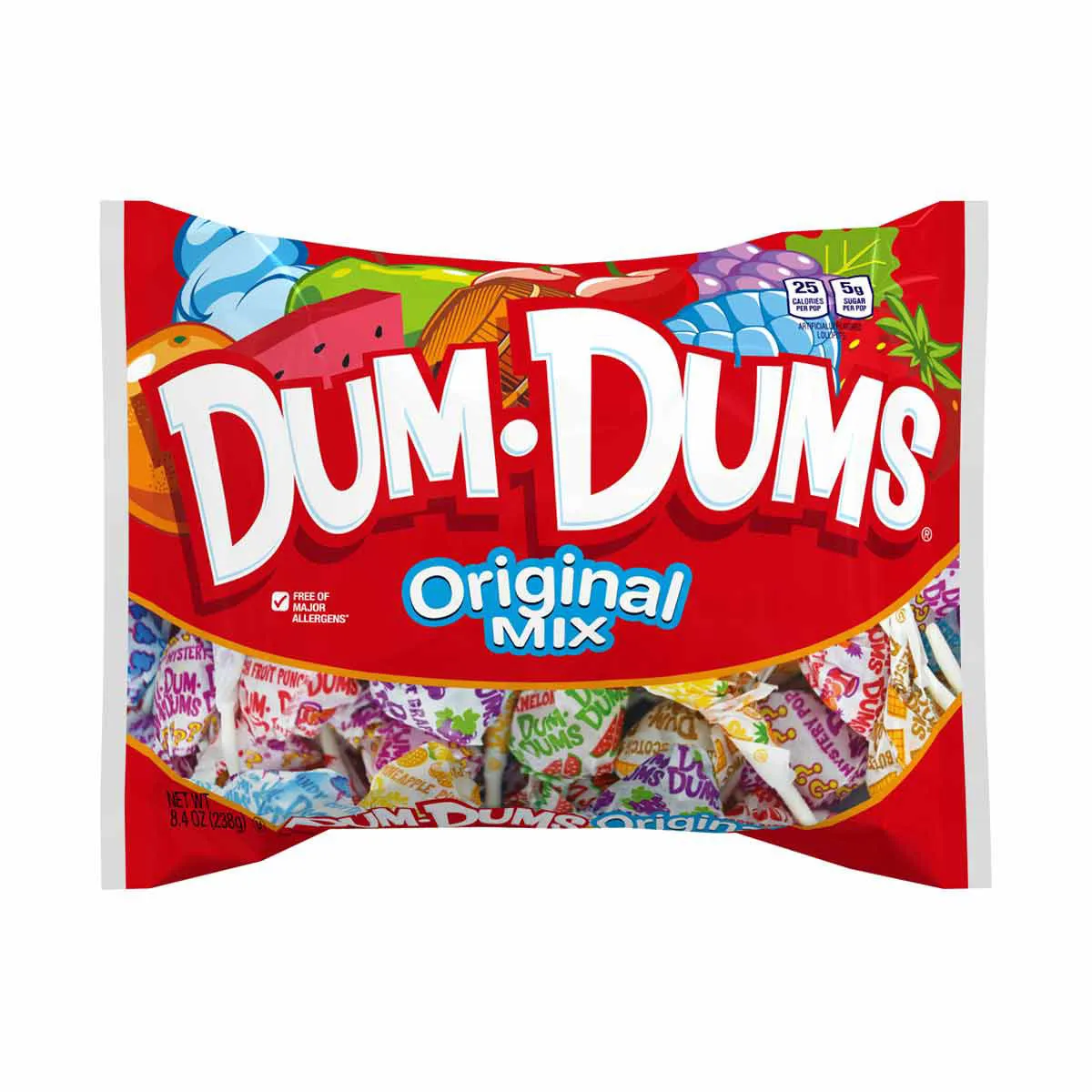 Dum Dum Pops, 8.4 oz Bag