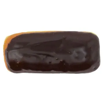 H-E-B Bakery Chocolate-Iced Bavarian Crème Long John Yeast Donut, Each