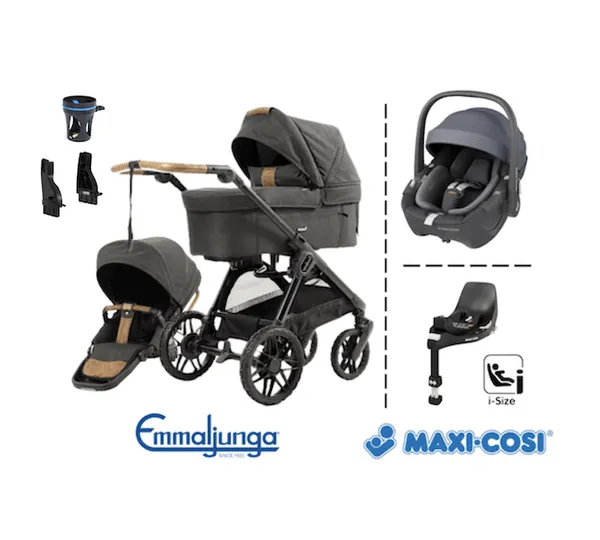 Emmaljunga 2026 | Sento Pro Ergo + Maxi-Cosi 360 Pebble + Base| Outdoor Trek