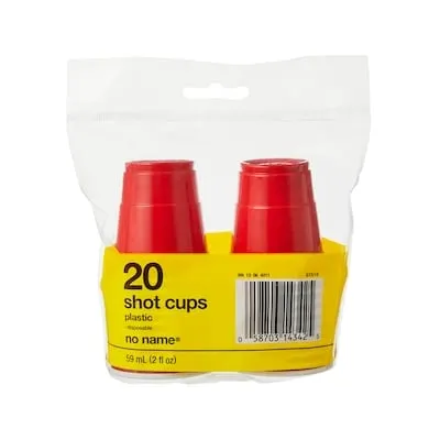 Plastic Shot Cups 20 Pack