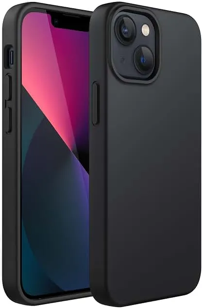 JETech Silicone Case for iPhone 13, Black | Silky Soft…