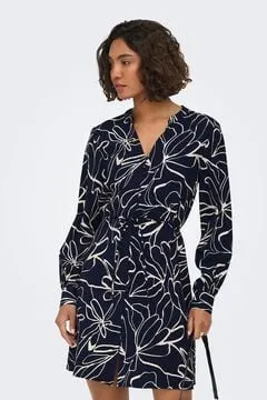 Vestido corto camisero