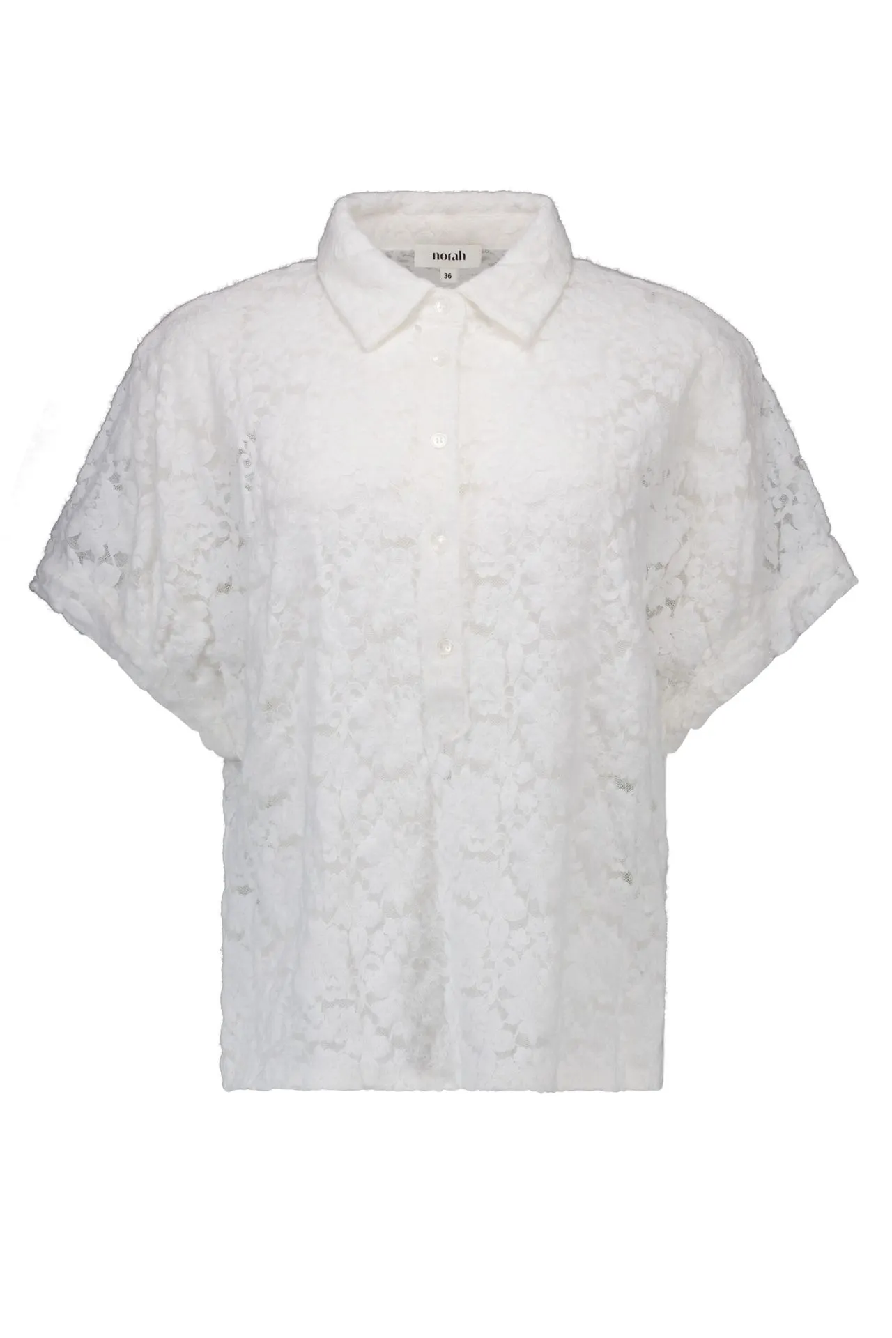 Witte kanten blouse
