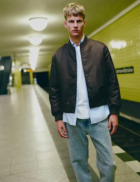 Satin-Bomberjacke