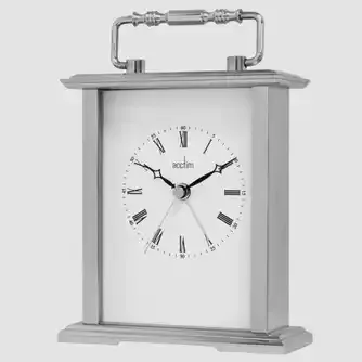 Acctim Gainsborough Carriage Clock Silver