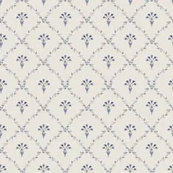 Tapet Classic 10x0,53 m Kornblomst Blå Non-woven