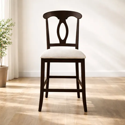 Cairo Counter Height Chair (1-Piece) by Best Home - Black/Gray