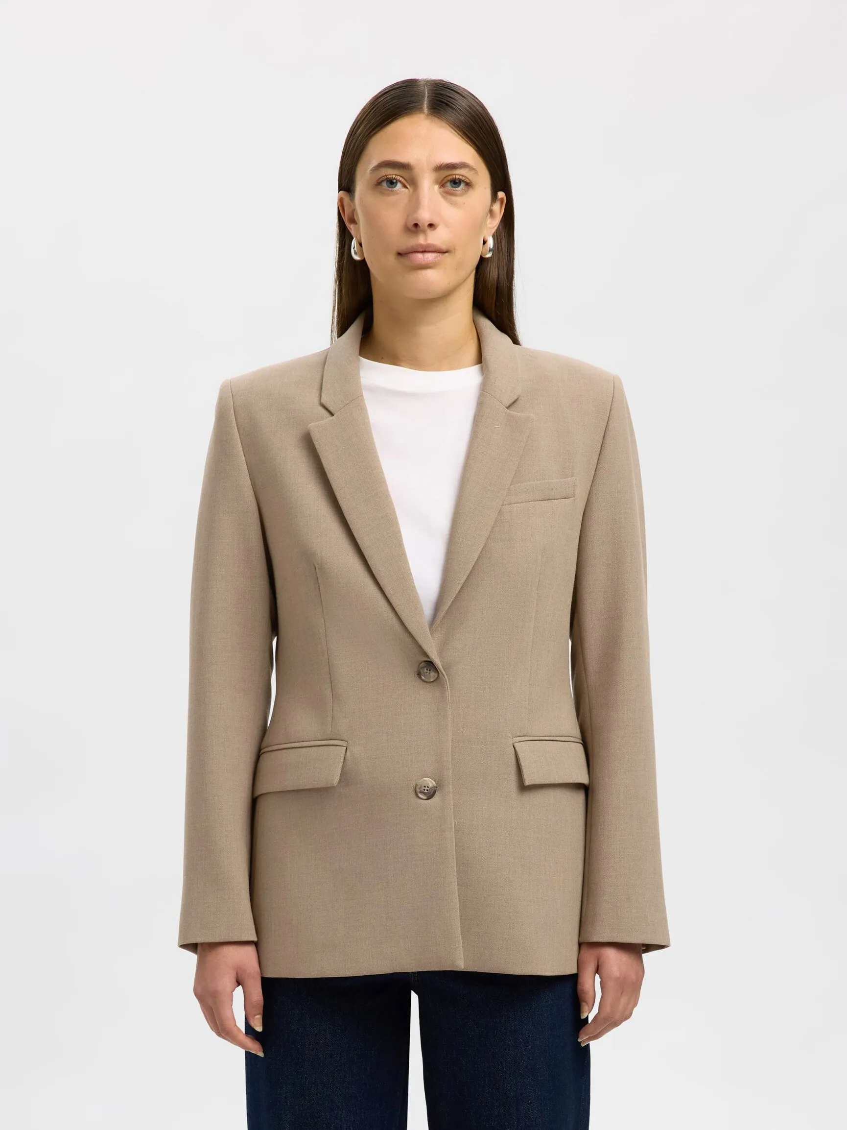 VISKOSEBLANDING KLASSISK BLAZER