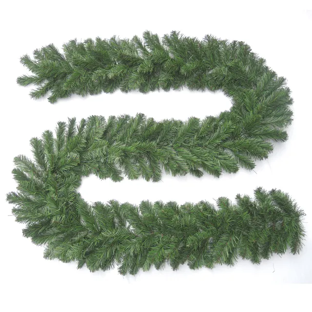 Guirnalda verde Colorado de pvc 270 cm y 25 de diámetro
