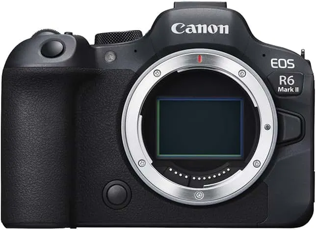 Canon EOS R6 Mark II Mirrorless Camera (Body Only), Full-Frame Camera, 24.2 Megapixel CMOS Sensor, Photo and Video Capabilities, Black
