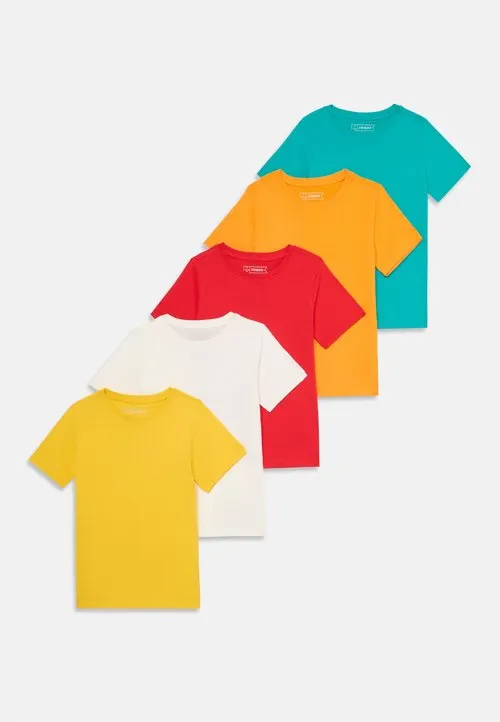 5 PACK UNISEX T-SHIRT - T-shirts - red/orange/yellow