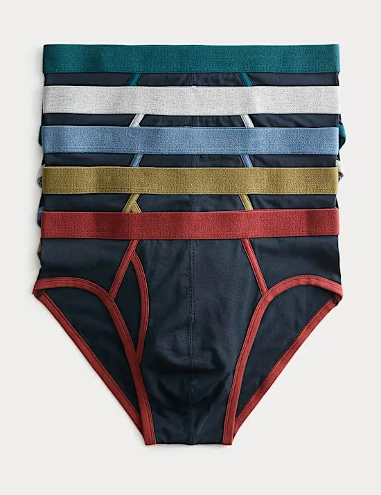 5er-Pack verschiedene Cool & Fresh™ Slips mit hohem Baumwollanteil