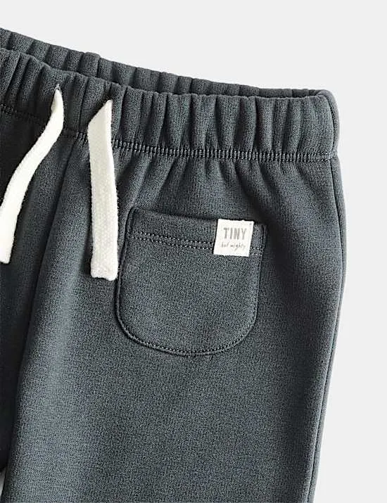 Jogginghose aus Baumwollmischgewebe mit Fleecefutter (0–3 J.)