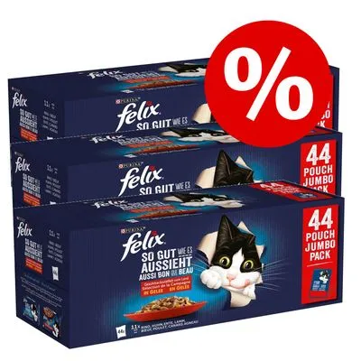 Mégapack Felix Tendres Effilés en gelée 132 x 85 g