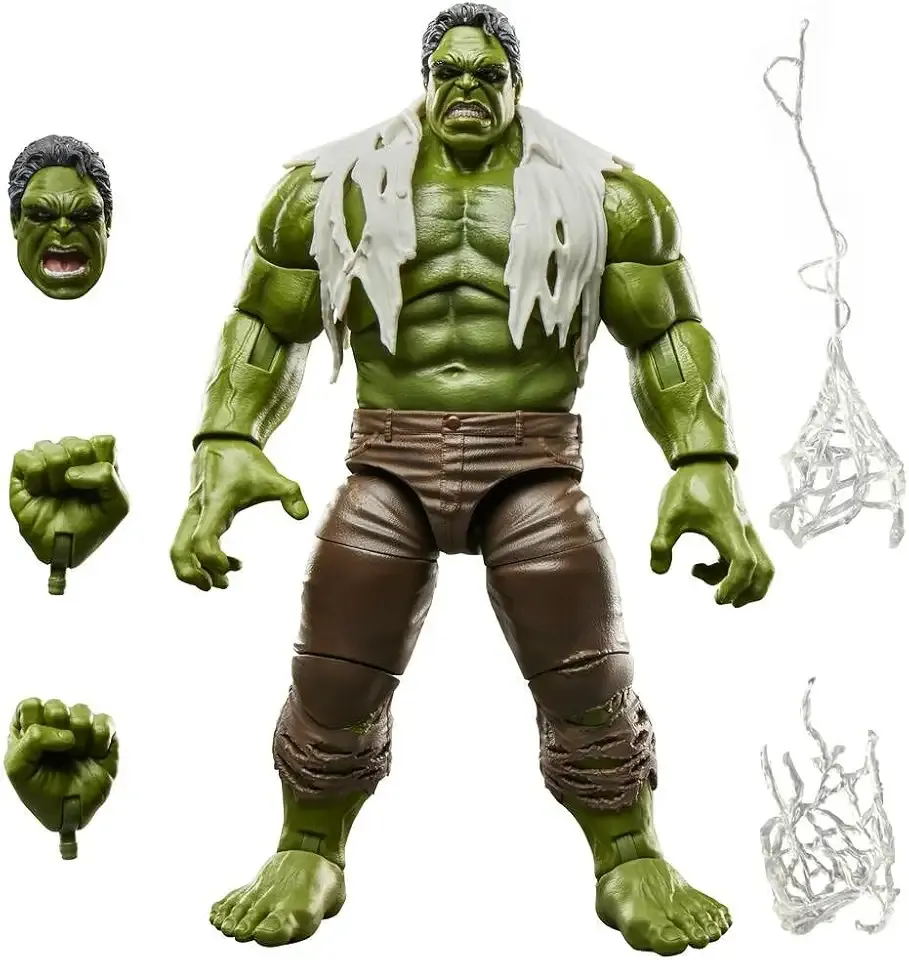 Marvel Legends Series Hulk, Spider-Man: Brand New Day Collectible 6-Inch Action Figure Set | Marvel Legends Spider-Man Brand New Day 7 Inch Action Figure Deluxe - Hulk