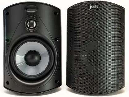 Polk Audio Atrium 4 Outdoor Speakers, Powerful Bass (Pai…