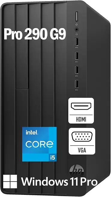 HP Pro Tower 290 G9 Business Desktop Computer, Intel i5-12500 up to 4.6GHz, 16GB RAM, 512GB PCIe SSD, Wi-Fi 6, Bluetooth 5.3, Dual Monitor Support, Windows 11 Pro