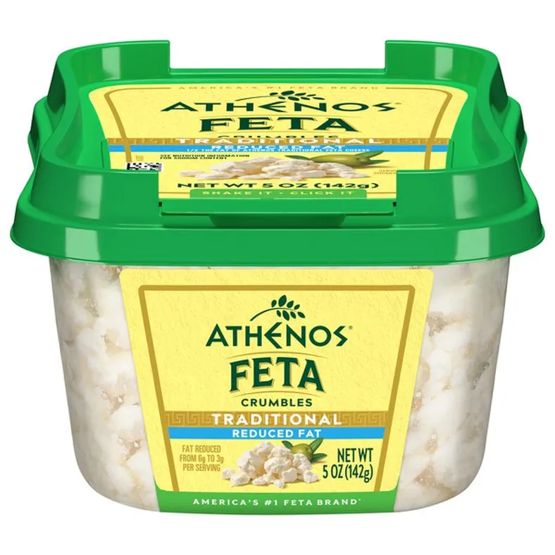 Athenos Reduced Fat Crumbled Traditional Feta Cheese