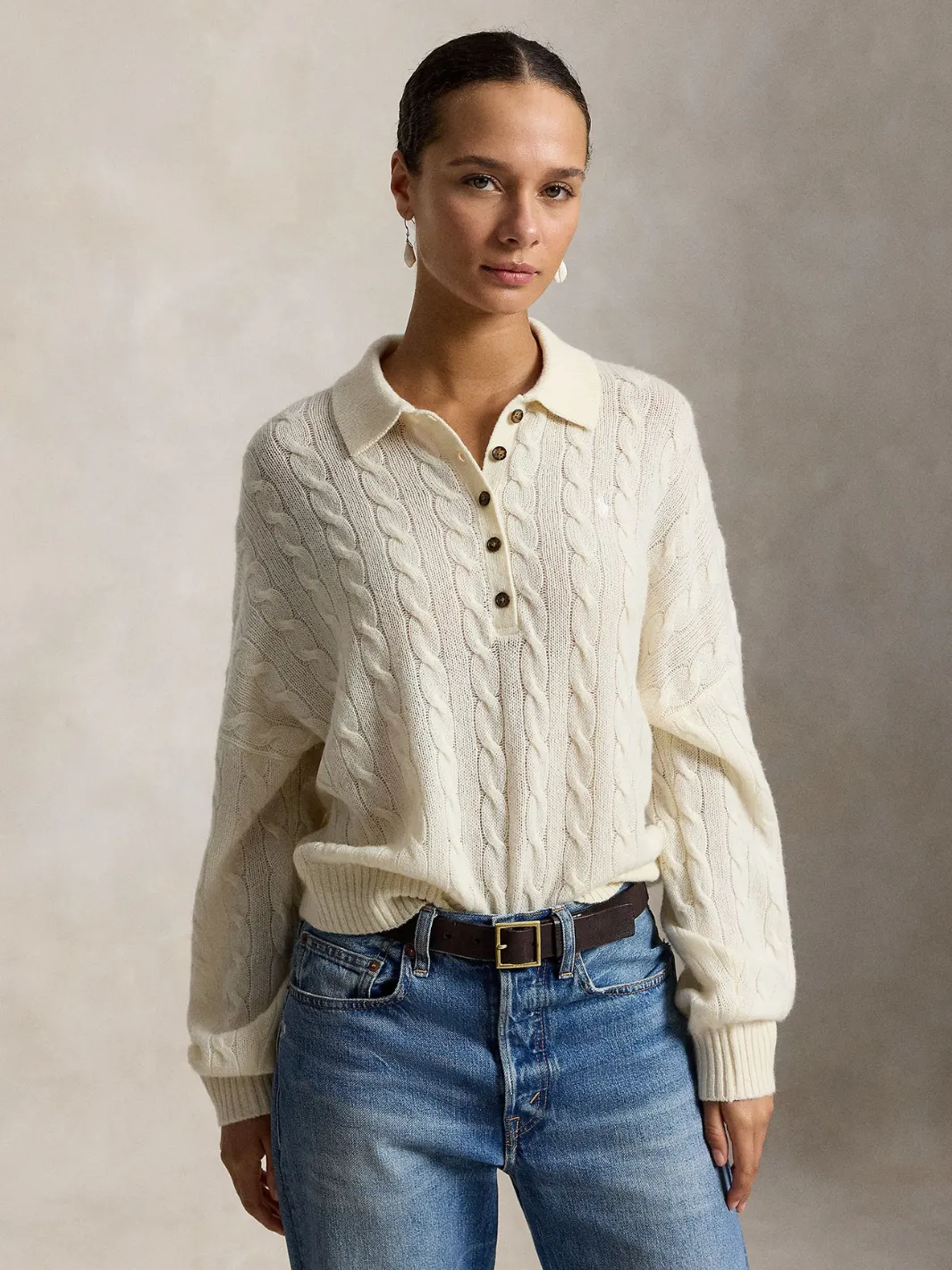 POLO-COLLAR SWEATER