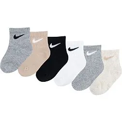 Nike Swoosh Infant Ankle Socks 6-Pack