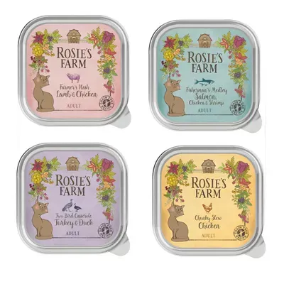 Lot Rosie's Farm Adult 32 x 100 g pour chat