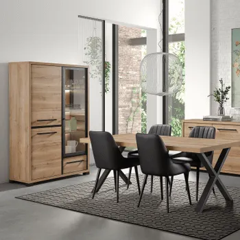 Combikast FABIAN Arizona Oak/Nero B121